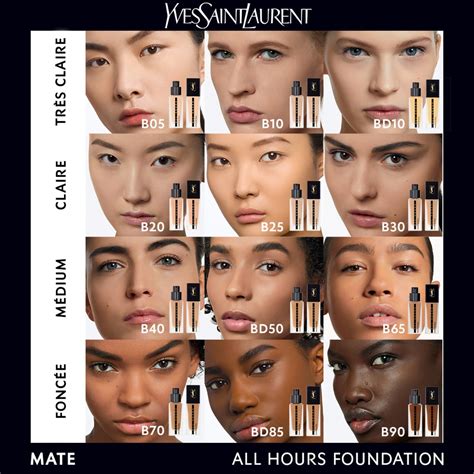 ysl podkład all hours swatches|ALL HOURS FOUNDATION .